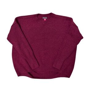 Vince Camuto Women's Burgundy Crewneck Sweater